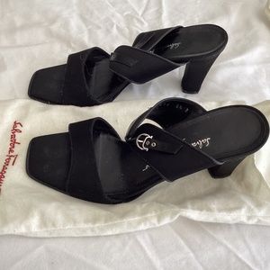 Ferregamo black sandals